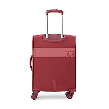 red color soft luggage