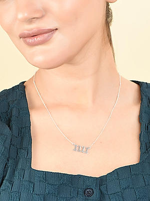 1111 Angel Number Necklace In Silver And Gold