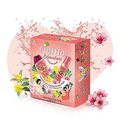 Plum Blossom & Ylang Celebrations All Day Freshness Gift Pack, Combo set of 2