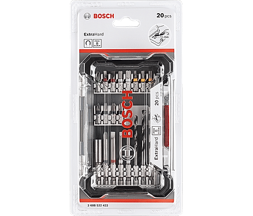 Pick & Click Extra Hard Drill and Drive Mixed Set, 20-piece Mixed Accessory Sets