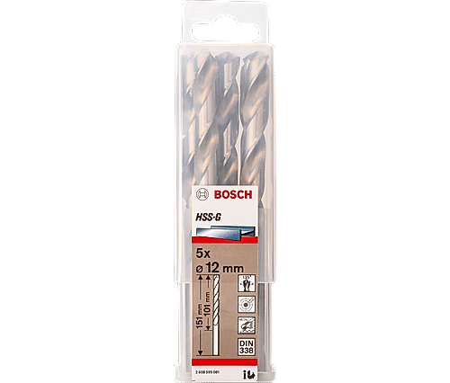 HSS-G DIN 338 Metal Drill Bits Single Products / Multipacks