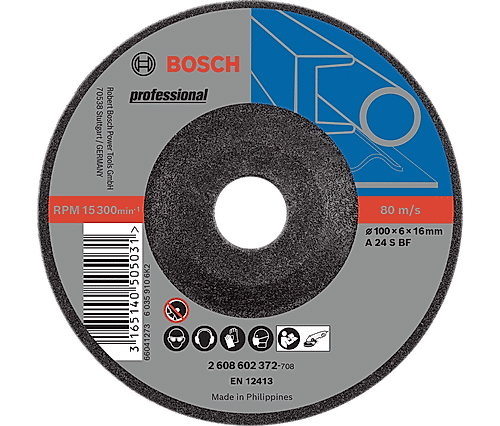 Expert for Metal Grinding Discs with Depressed Centre, 16 mm Bore for Small Angle Grinders (Pack of 25)