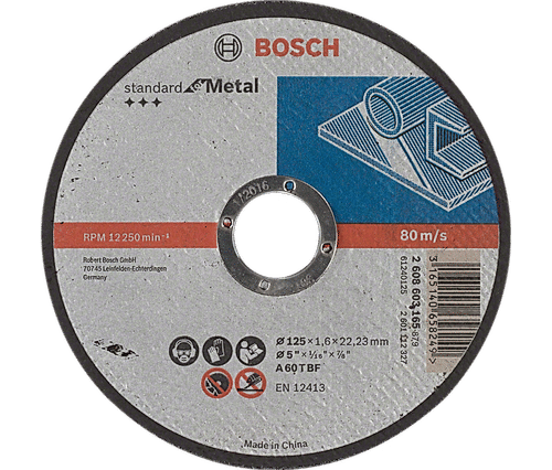 Standard for Metal Cutting Discs with Straight Centre, 22.23 mm Bore for Small Angle Grinders (Pack of 25)