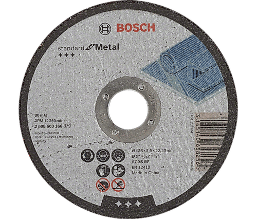 Standard for Metal Cutting Discs with Straight Centre, 22.23 mm Bore for Small Angle Grinders (Pack of 25)