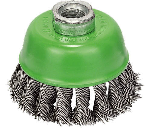 Heavy for Inox Knotted Cup Brush for Angle Grinders Single Products / Multipacks