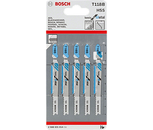 T 118 B Basic for Metal Jigsaw Blades Single Products / Multipacks