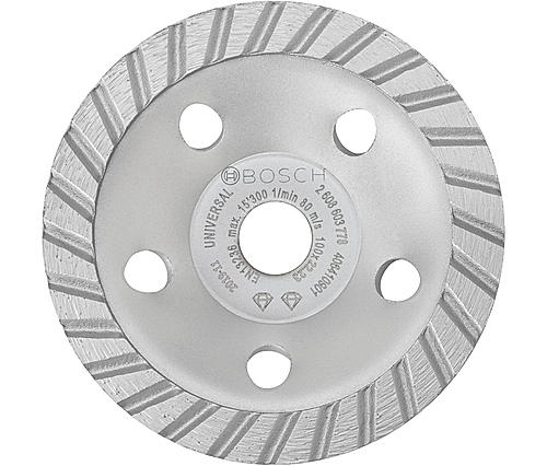 Bosch Concrete Grinding wheel, 4" / 100mm diameter. with M14 bore, Segment Height 5mm, Pack of 1