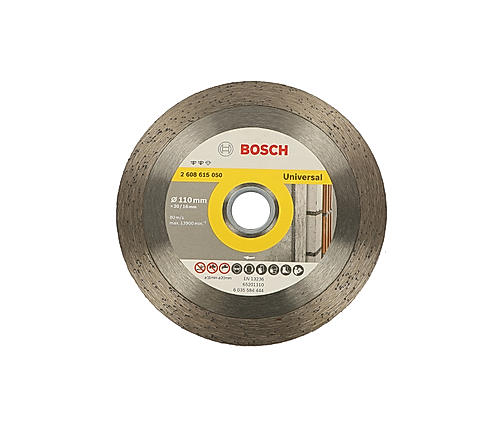 Bosch Diamond Cutting Blades with full RIM, 4" / 110mm & 16/20 Bore, Segment Height 10mm, Pack of 1