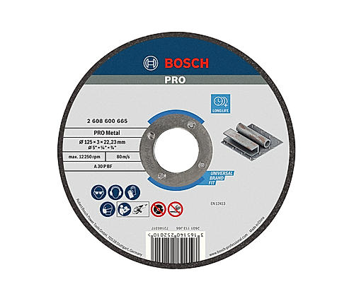 Expert for Metal Cutting Discs with Straight Centre, 22.23 mm Bore for Small Angle Grinders (Pack of 25)