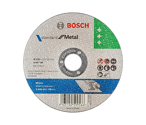 Standard for Metal Cutting Discs with Straight Centre, 16mm Bore for Small Angle Grinders (Pack of 25)