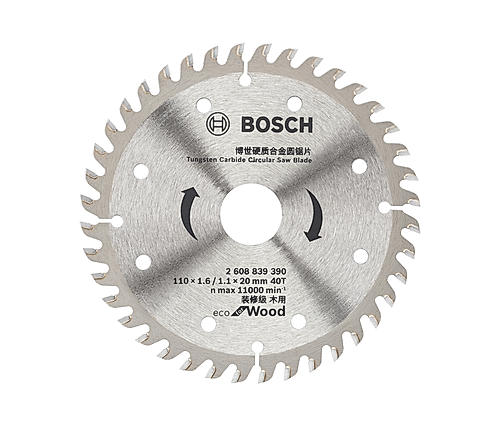 Bosch Circular Saw Blade for wood 4'' / 110mm dia, 20mm Bore , 40 Teeth, Pack of 1