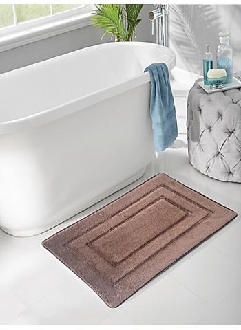 (50x75cm Brown) Memory Foam Bath Mat 