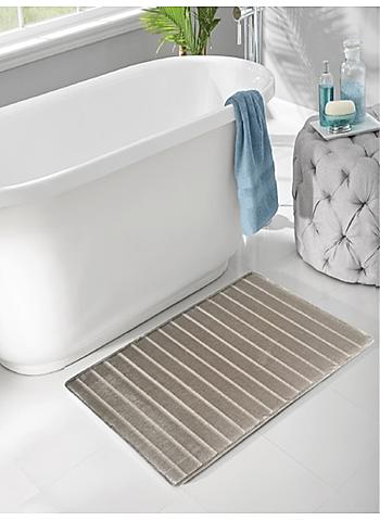 (50x75cm Beige) Memory Foam Bath Mat 