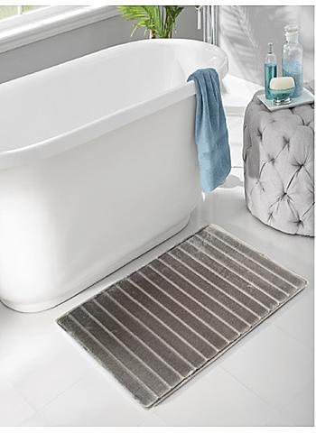(50x75cm Dark Grey) Memory Foam Bath Mat 