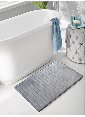 (50x75cm Light Blue) Memory Foam Bath Mat 