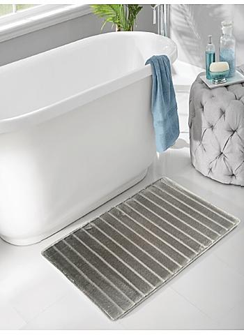 (50x75cm Light Grey) Memory Foam Bath Mat 