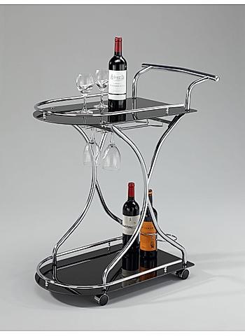 Tier Glass Trolley Cart