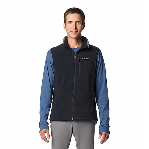 Columbia Mens Black Fast Trek Fleece Vest