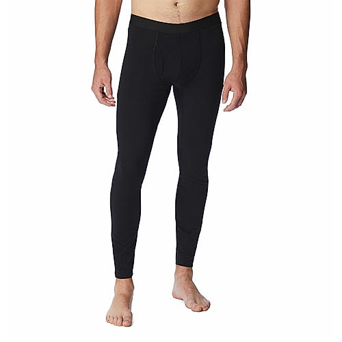 Columbia Mens Black Omni-Heat Reflective Midweight Stretch Thermal Bottom