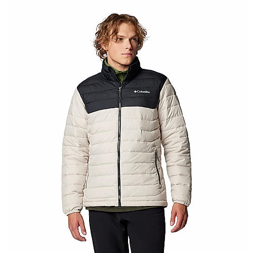 Columbia Mens Beige Omni-Heat Reflective Powder Lite II Jacket