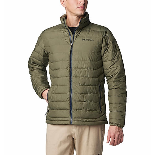 Columbia Mens Olive Omni-Heat Reflective Powder Lite II Jacket