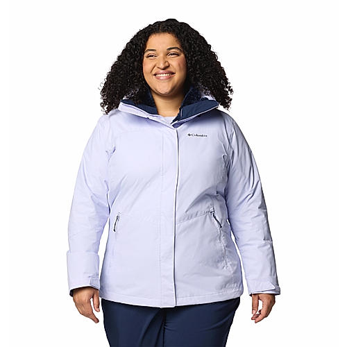 Columbia Womens Purple Omni-Heat Reflective Bugaboo III Fleece Interchange Jacket