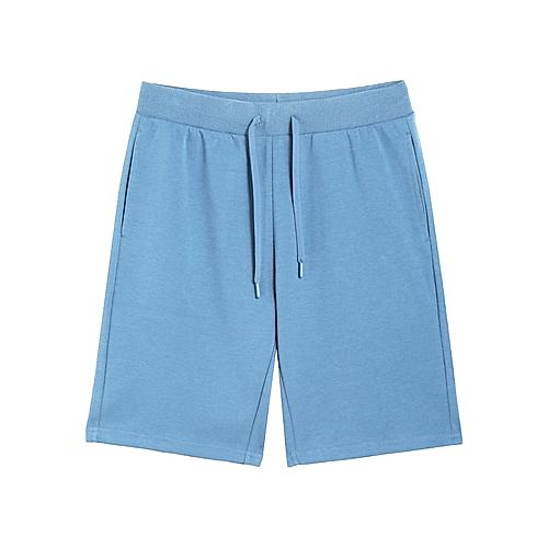 Men's Blue Double Knit Shorts