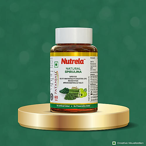 Patanjali Nutrela Natural Spirulina 60 Tablets (Pack of 1)