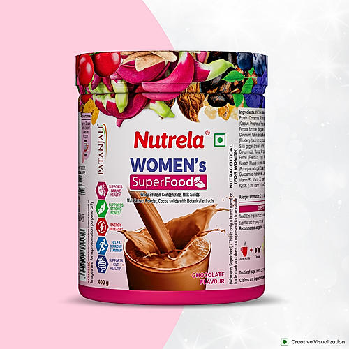 Patanjali Nutrela Women Superfood - Chocolate Flavor - 400g (Pack of 1)