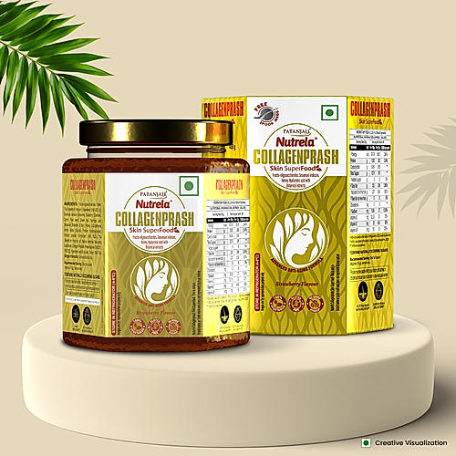 Patanjali Collagen Prash - Advanced Anti Ageing Formula for Men and Women - 400g (Pack of 1)