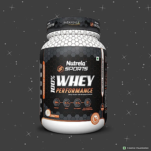 Patanjali Nutrela Sports  100% Whey Performance French Vanilla-1KG