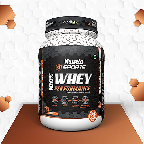 Patanjali Nutrela Sports 100% Whey Performance Chocolate Irish-1KG