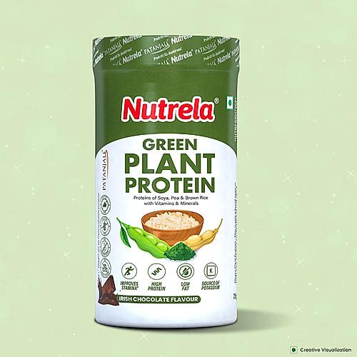 Patanjali Nutrela Green Plant Protein - Irish Chocolate - 500g