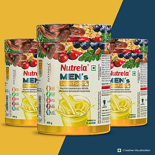 Patanjali Nutrela Men's Superfood - 400g X 3 (Pack of 3)