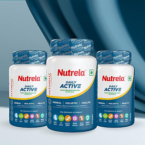 Patanjali Nutrela Daily Active Multivitamin 30 X 3 Capsules (Pack of 3)