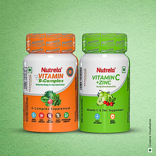 Patanjali Nutrela Vitamin C & Zinc + B - Complex (Combo)