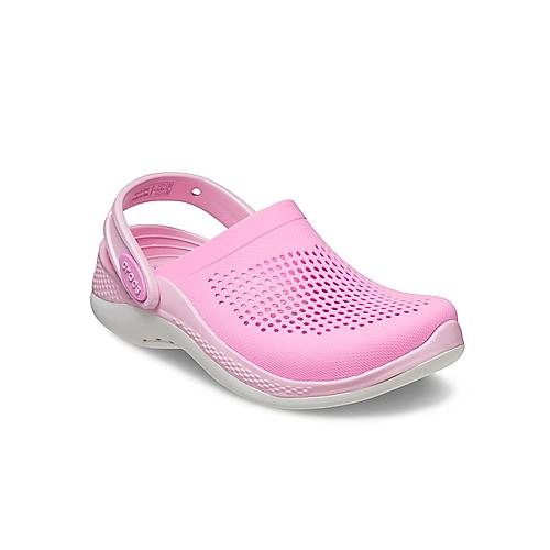 CROCS PINK KIDS LITERIDE 360 CLOGS