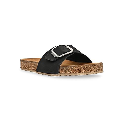 Rocia Black Women Casual Flat Sliders