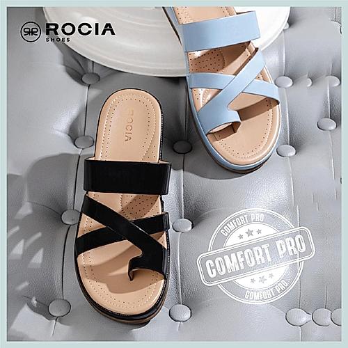 ROCIA BLUE WOMEN COMFORT PATENT FLATS