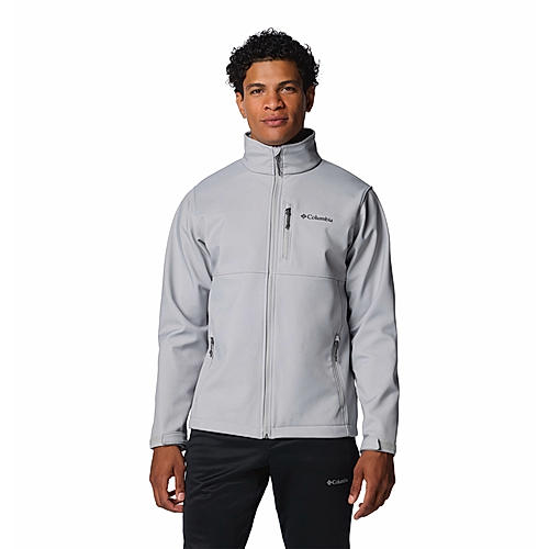 Columbia Mens Grey Omnishield Ascender Softshell  Water and Wind Resistant Jacket