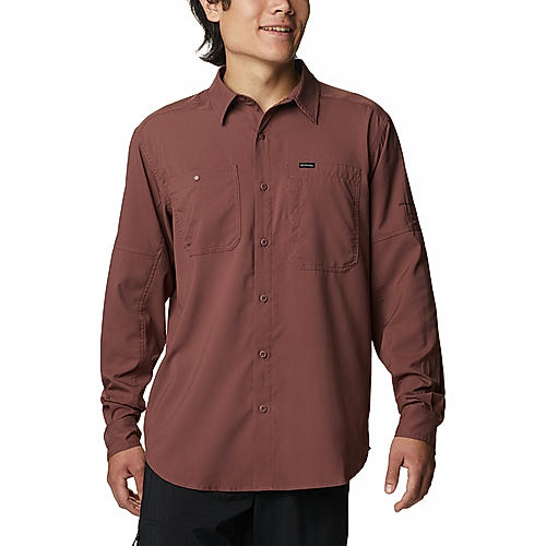 Columbia Men RED Silver Ridge Utility Lite Long Sleeve