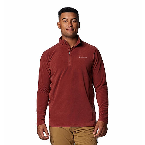 Columbia Mens Red Klamath Range II Half Zip