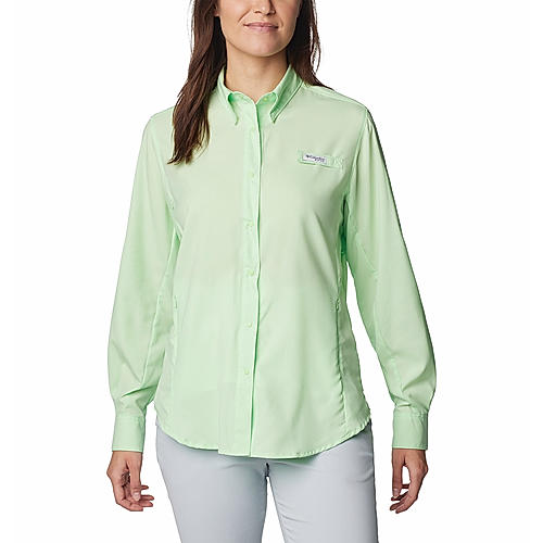 Columbia Women Green Tamiami II Long Sleeve Shirt 