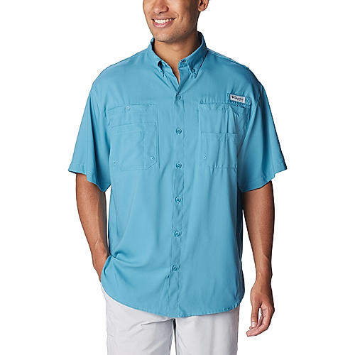 Columbia Men Blue Tamiami II Short Sleeve Shirt 