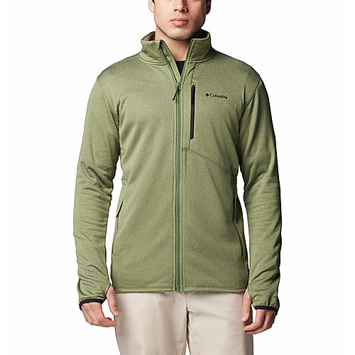 Columbia Mens Green Omni-Wick Park View Full Zip Fleece Jacket