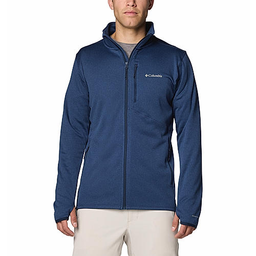 Columbia Mens Navy Omni-Wick Park View Full Zip Fleece Jacket