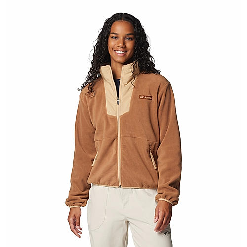 Columbia Womens Brown Sequoia Grove Full Zip Fleece Jacket