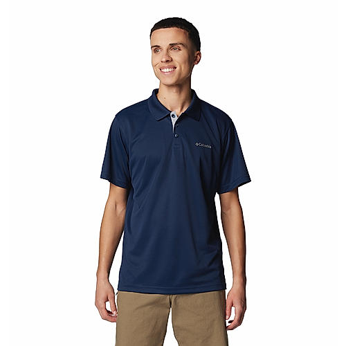 Columbia Mens Navy Omni-Wick Utilizer Polo Tshirt