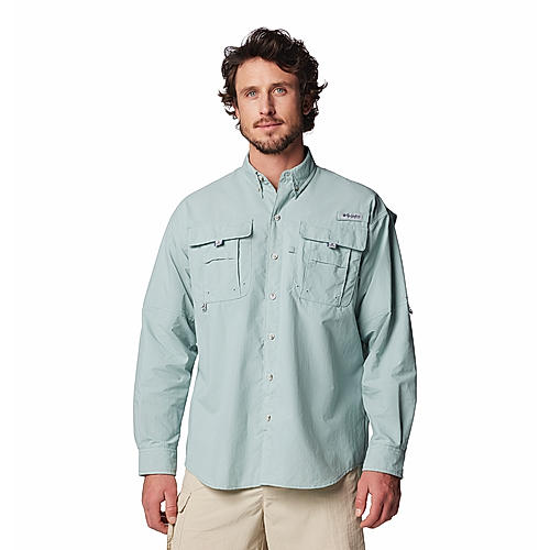 Columbia Mens Blue Omni-Shade Bahama II Long Sleeve Shirt