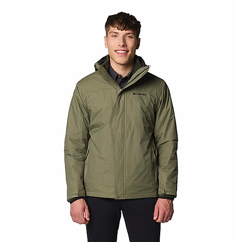 Columbia Mens Green Omni-Tech Tunnel Falls II Interchange Jacket